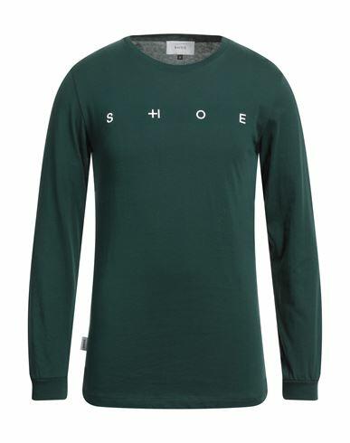 Shoe Man T-shirt Dark green Cotton Cover