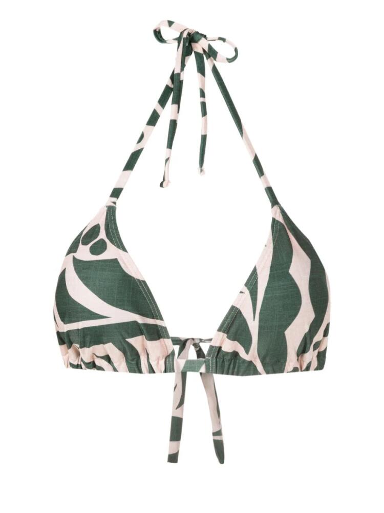 Lygia & Nanny Iasmin triangle bikini top - Green Cover