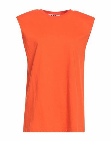 Gina Gorgeous Woman T-shirt Orange Cotton Cover