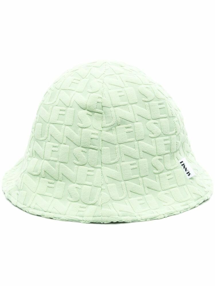 Sunnei embossed-logo bucket hat - Green Cover