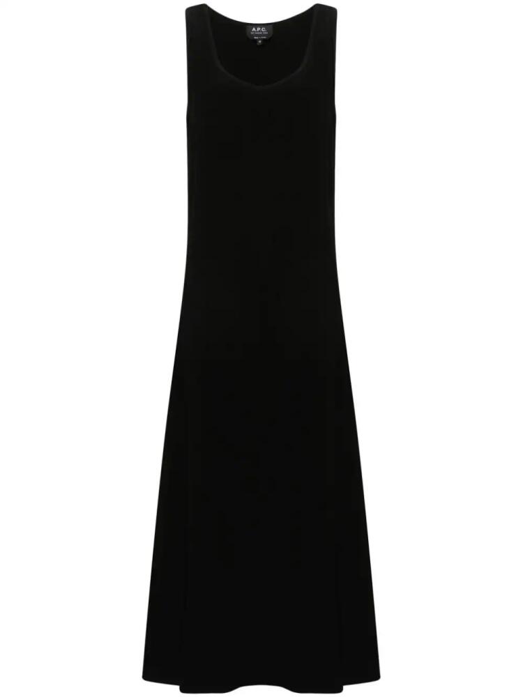 A.P.C. Penny midi dress - Black Cover