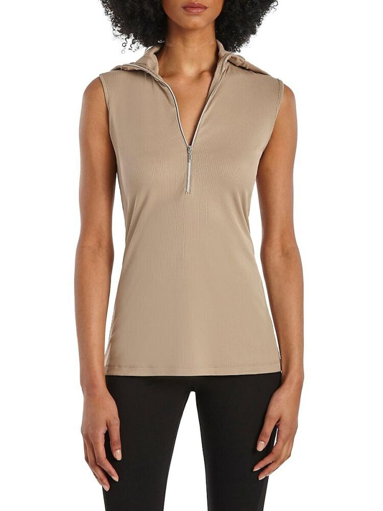 Capsule 121 Women's Arc Convertible Collar Top - Beige Cover