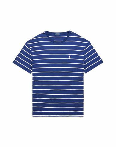 Polo Ralph Lauren Classic Fit Striped Soft Cotton T-shirt Man T-shirt Navy blue Cotton Cover