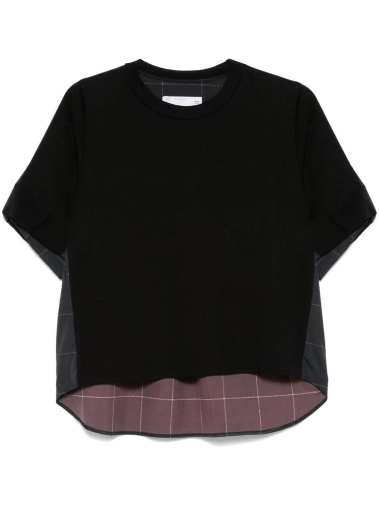 sacai colourblock T-shirt - Black Cover