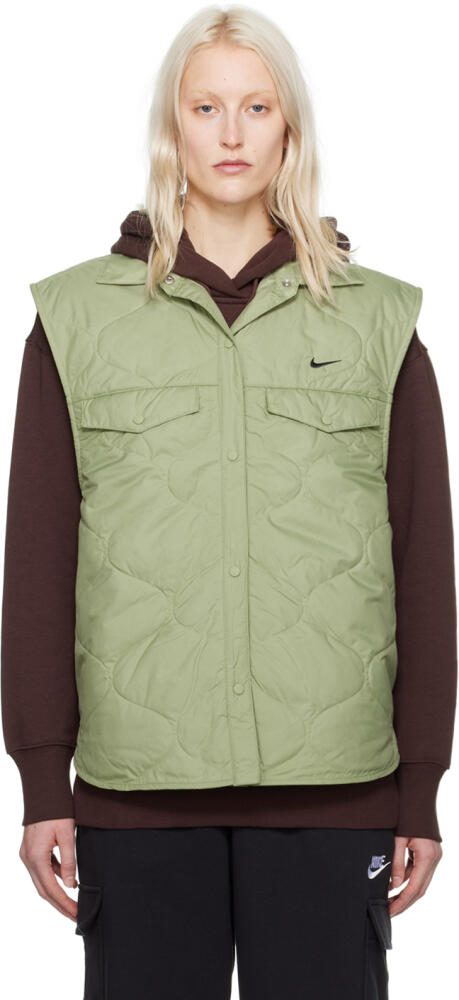 Nike Green Spread Collar Vest Cover