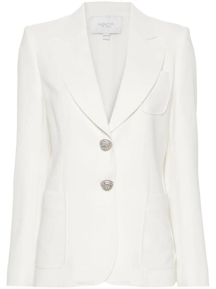 Giambattista Valli crystal-embellished blazer - White Cover