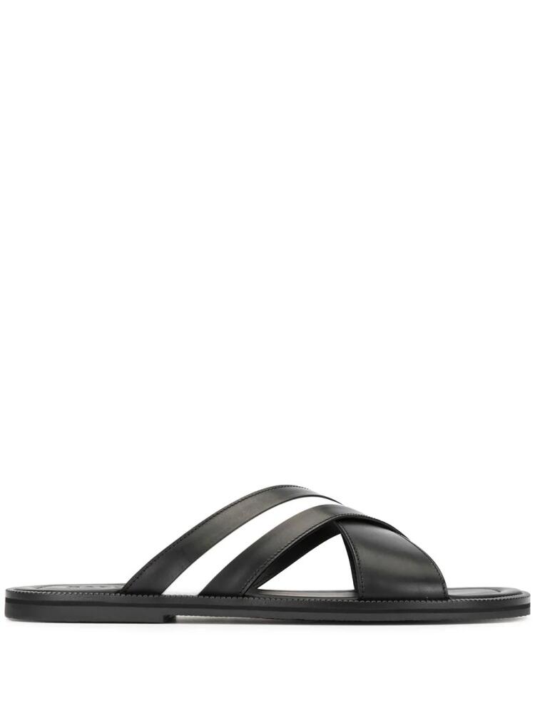 Bally logo stripe slides - Black Cover