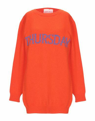 Alberta Ferretti Woman Sweater Orange Virgin Wool, Cashmere Cover