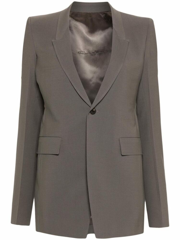 Rick Owens Extreme single-breasted blazer - Grey Cover