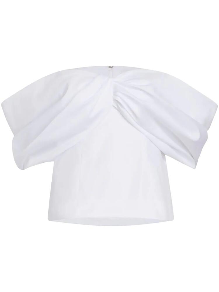 Rosie Assoulin Farfalle-n off-shoulder blouse - White Cover