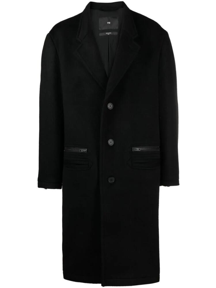 Y-3 x Adidas tailored single-breasted coat - Black Cover