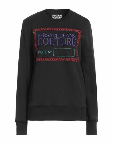 Versace Jeans Couture Woman Sweatshirt Black Cotton Cover