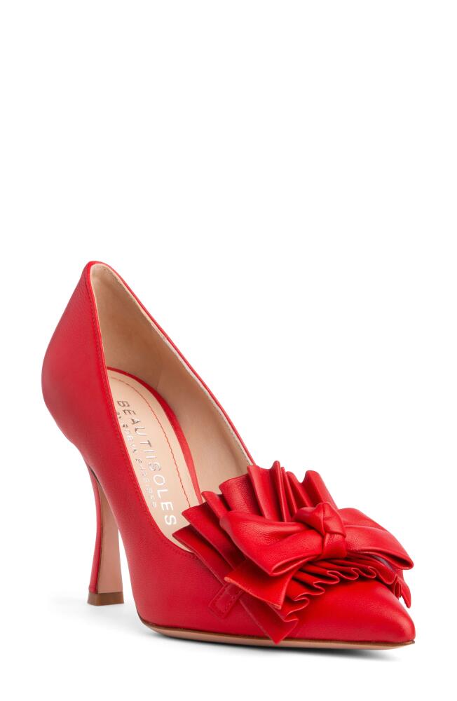 BEAUTIISOLES Olga Pointed Toe Pump in Red Cover