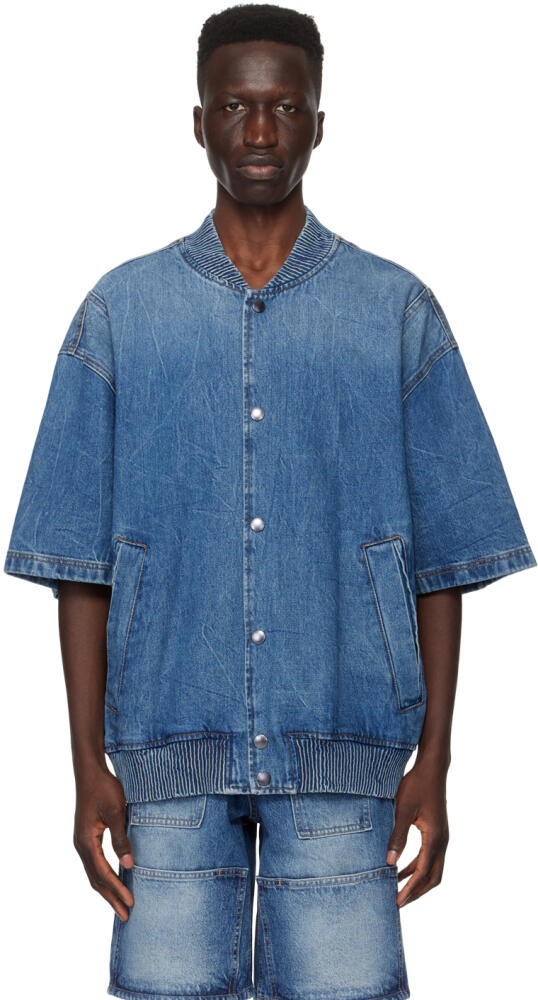 Solid Homme Blue Faded Denim Jacket Cover