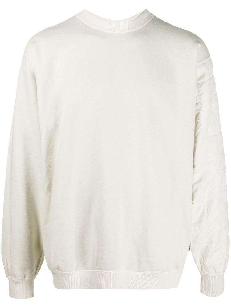 AMBUSH quilted crew neck sweatshirt - Neutrals Cover