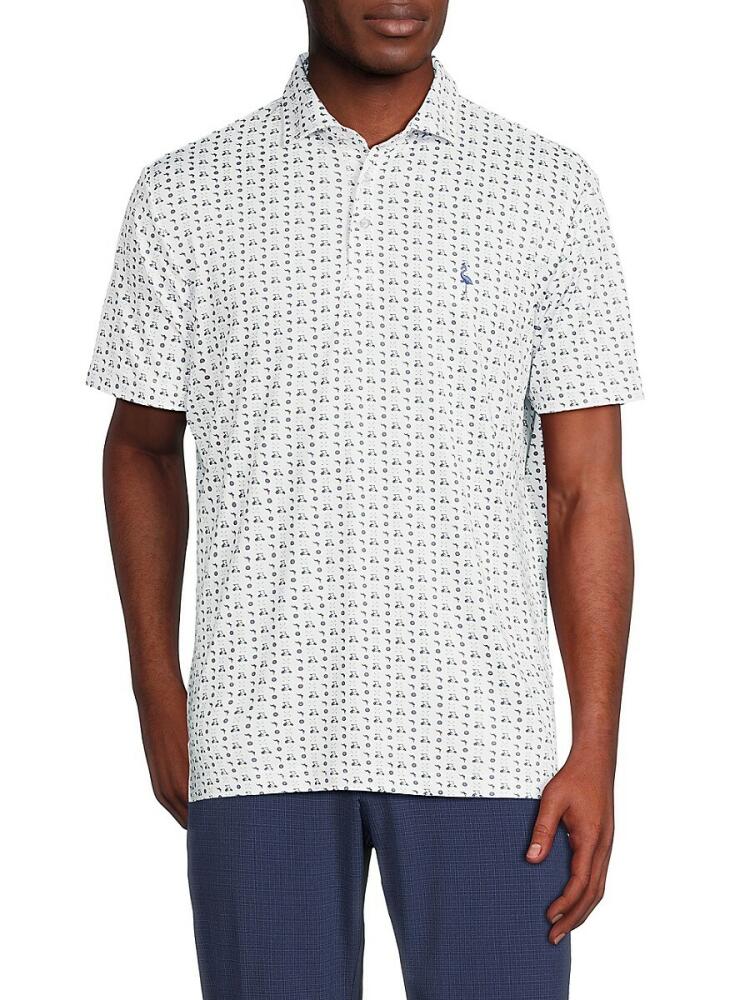 TailorByrd Men's Graphic Polo - White Cover