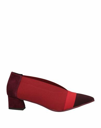 Daniele Ancarani Woman Pumps Garnet Textile fibers, Soft Leather Cover