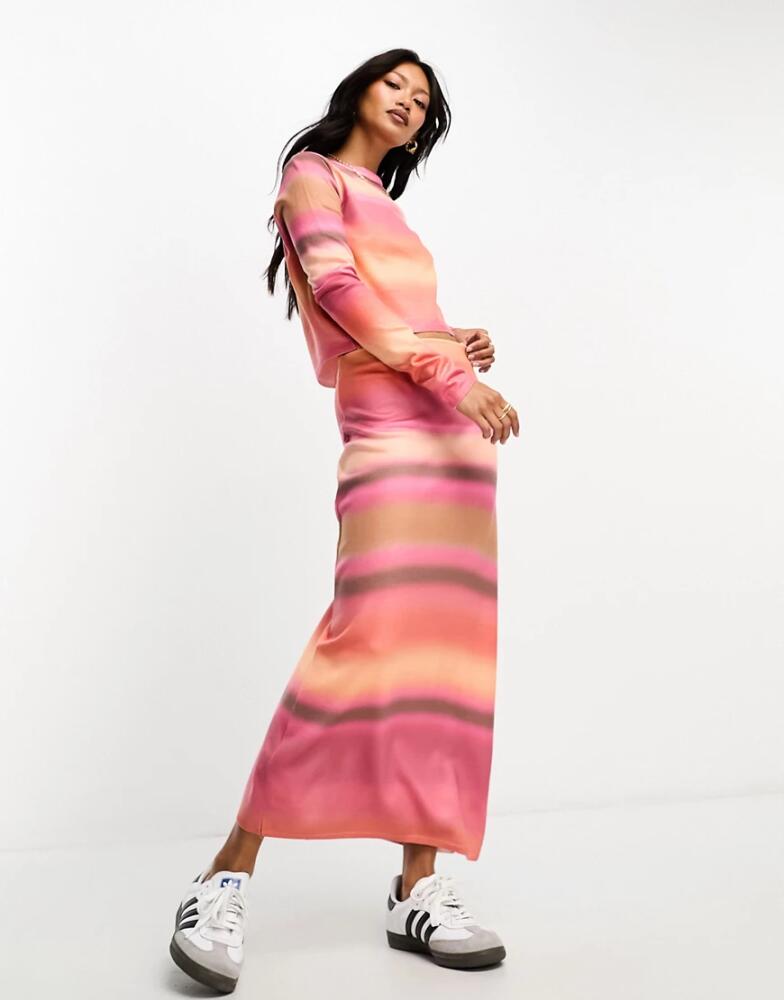 Mango tonal midi skirt in pink - part of a set Cover