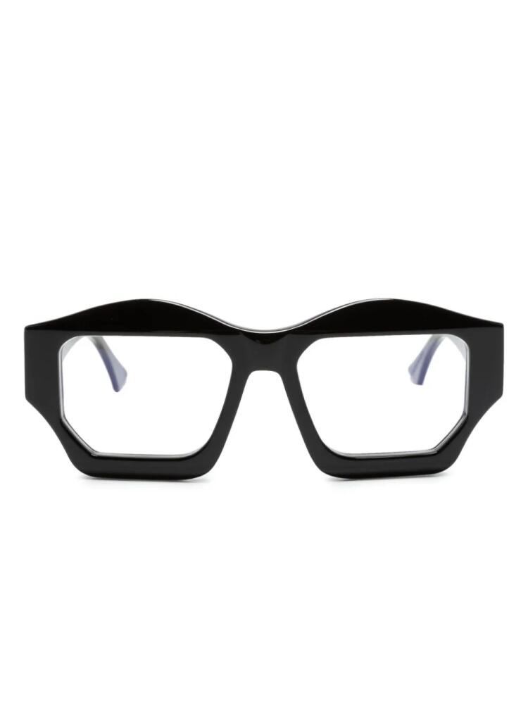 Kuboraum Mask F4 geometric-frame glasses - Black Cover