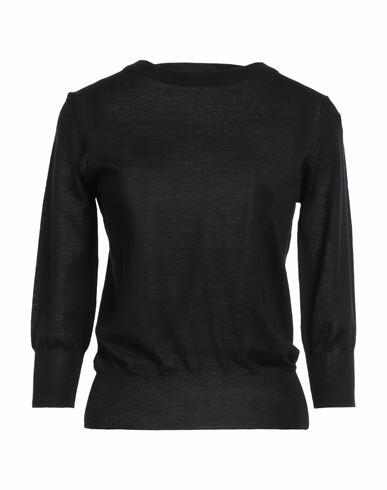 Aragona Woman Sweater Black Merino Wool Cover