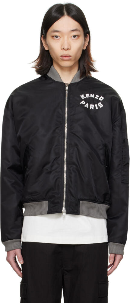 Kenzo Black Kenzo Paris Lucky Tiger Bomber Jacket Cover