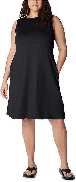 Columbia Plus Size Freezer Tank Dress (Black) Women's Clothing Cover