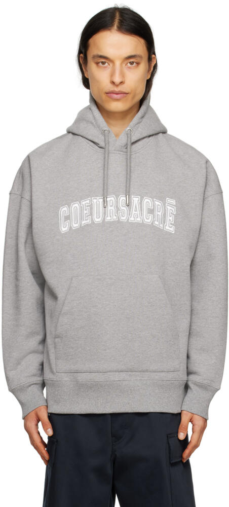 AMI Paris Gray 'Cœur Sacré' Hoodie Cover