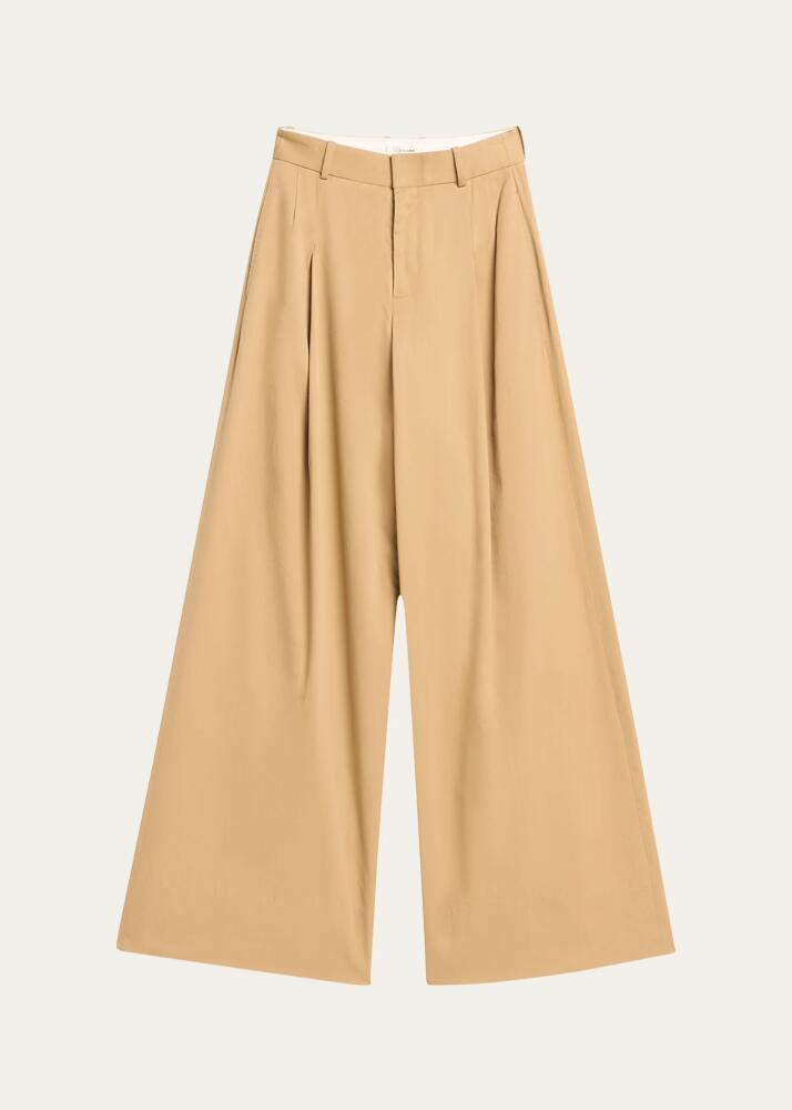 FRAME Pleated Wide-Leg Pants Cover