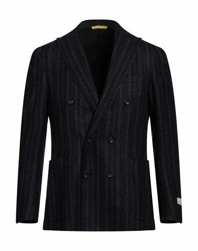 Canali Man Blazer Navy blue Wool, Polyester Cover