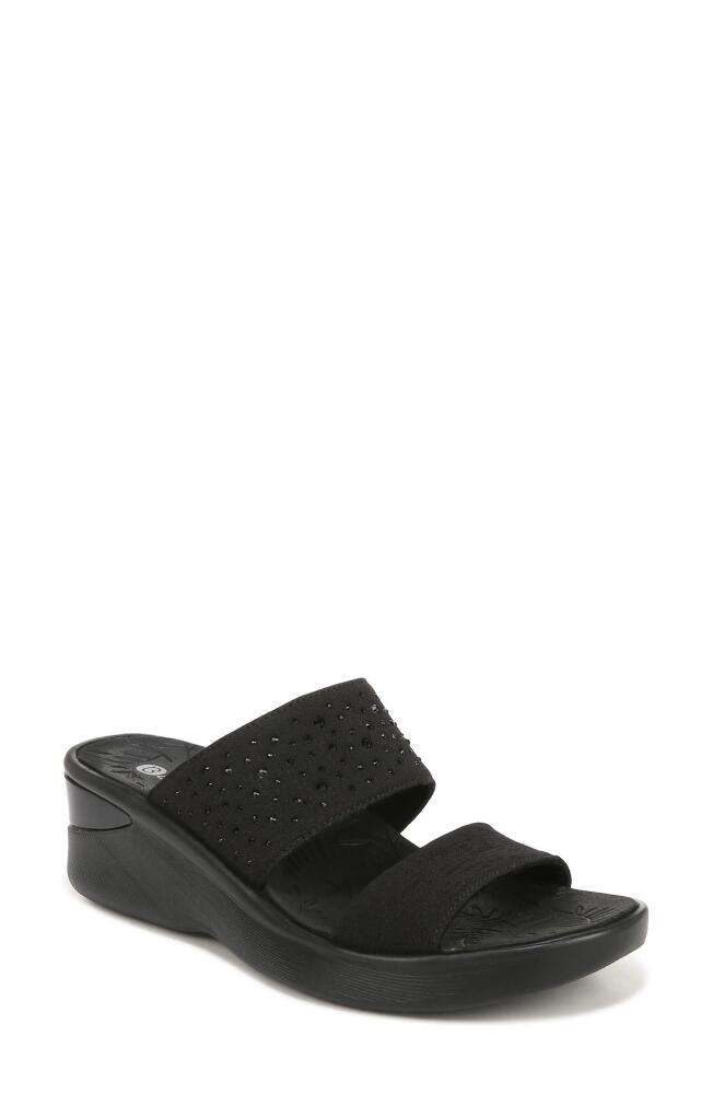 BZees Sienna Crystal Embellished Slide Sandal in Black Cover