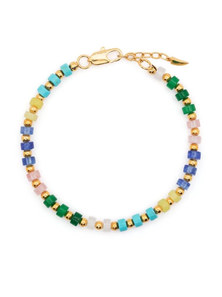 Missoma beaded gemstone bracelet - Gold Cover