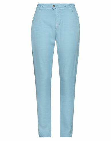 Cycle Woman Pants Azure Viscose Cover