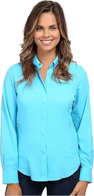 Columbia Tamiami II Long Sleeve Shirt (Atoll) Women's Long Sleeve Button Up Cover