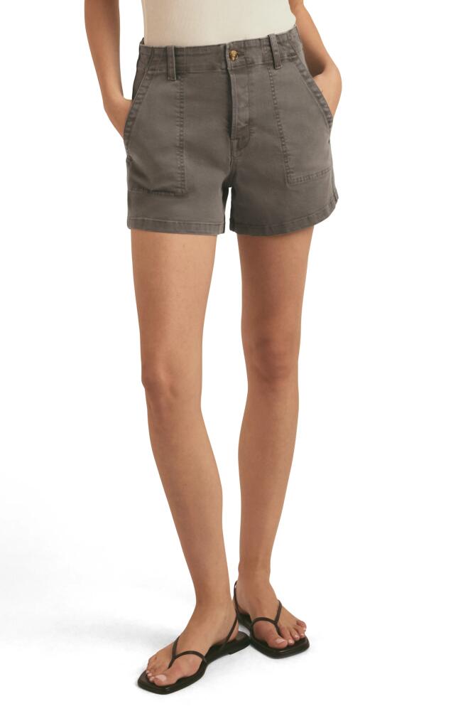 Favorite Daughter The Caroline High Waist Utility Denim Shorts in Kalamata Cover