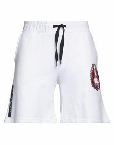 John Richmond Man Shorts & Bermuda Shorts White Cotton Cover