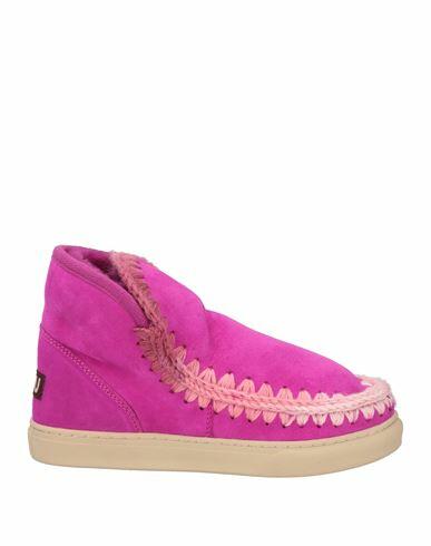 Mou Woman Ankle boots Fuchsia Sheepskin Cover