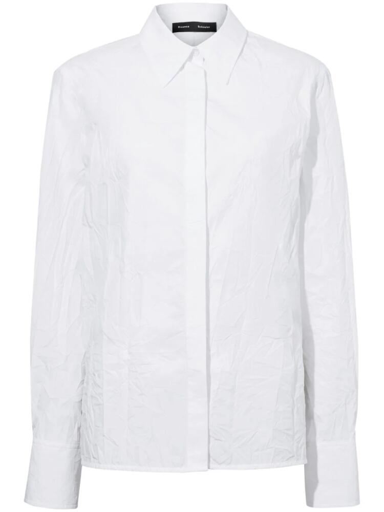 Proenza Schouler Allen crinkled shirt - White Cover