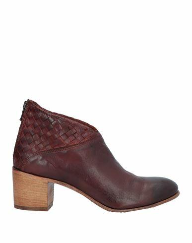 181 Woman Ankle boots Burgundy Leather Cover