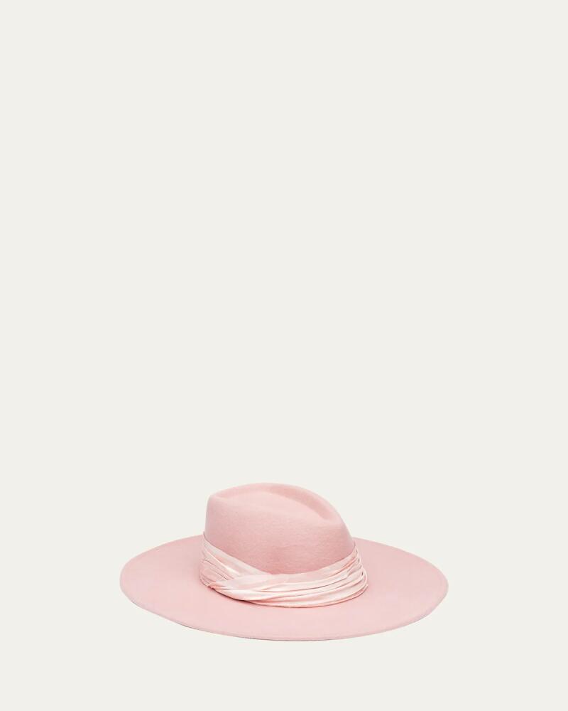 Eugenia Kim Harlowe Wide-Brim Felt Fedora Hat Cover