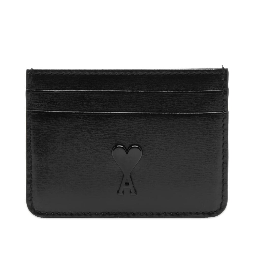 AMI Paris Men's AMI Heart Logo Cardholder in Black Cover