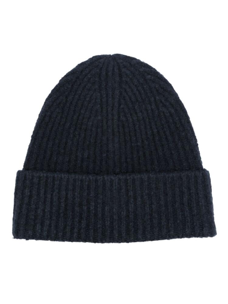 Acne Studios ribbed-knit beanie - Blue Cover