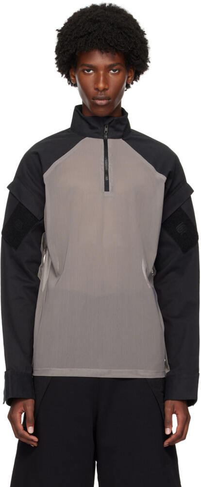 Olly Shinder Gray & Black Hybrid Jacket Cover