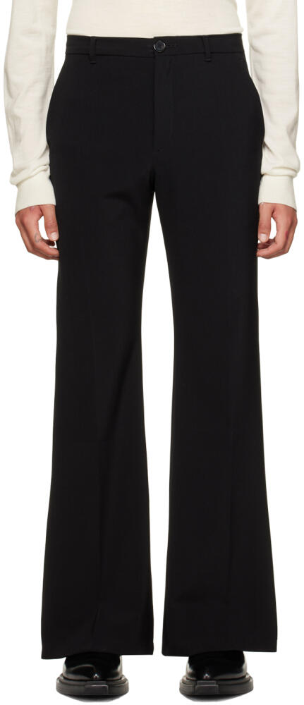 LU'U DAN Black Tailored Bell Bottom Trousers Cover