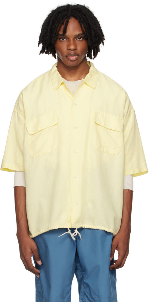 nanamica Yellow Open Collar Shirt Cover