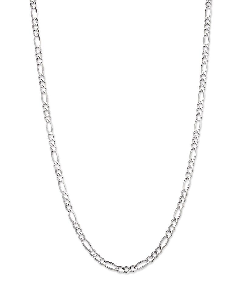 Bloomingdale's Fine Collection Men's Figaro Link Chain Necklace in 14K White Gold, 24 - Exclusive Cover