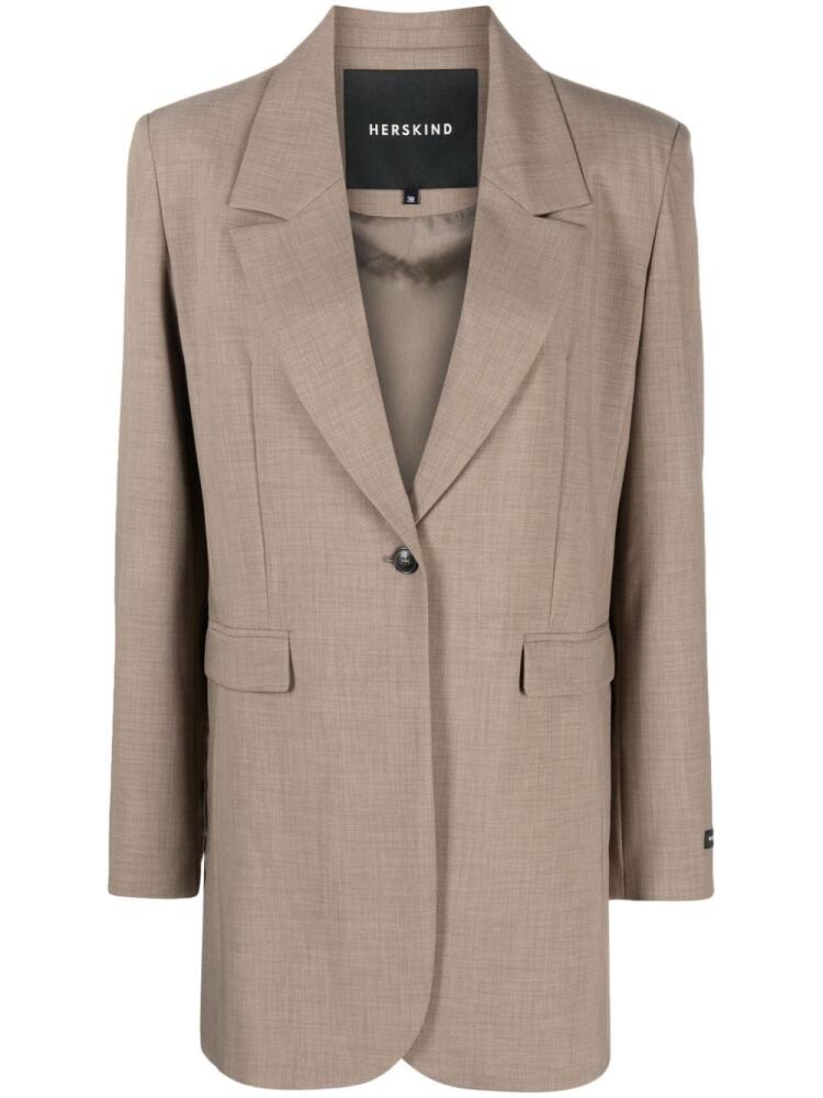 HERSKIND Nat single-breasted blazer - Brown Cover