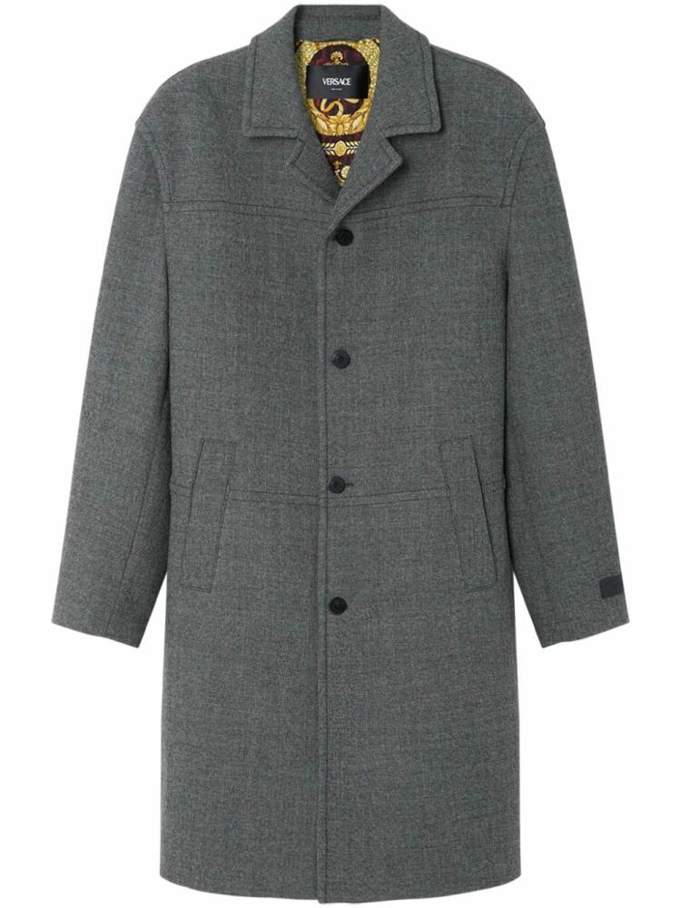 Versace single-breasted coat - Grey Cover