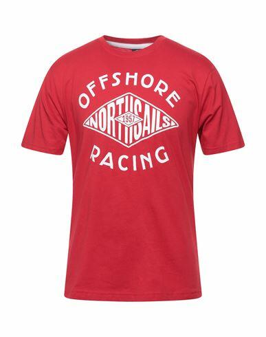 North Sails Man T-shirt Red Cotton Cover