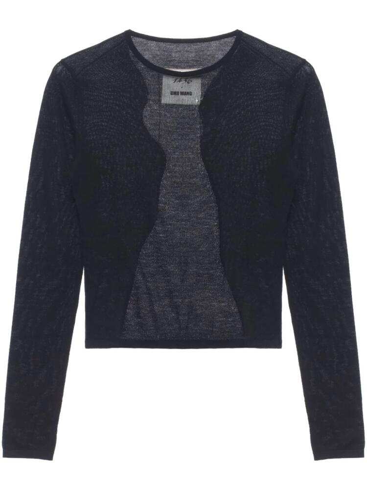 Uma Wang crew-neck cashmere jumper - Black Cover