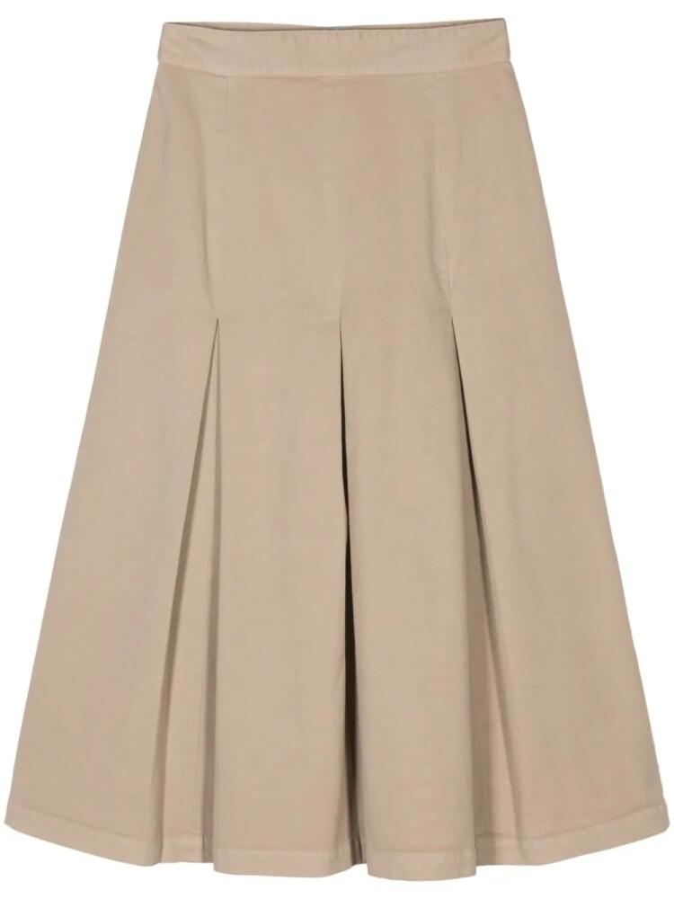 ASPESI pleated midi skirt - Neutrals Cover